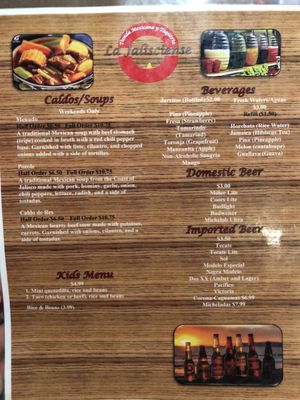 Menu photo 1 La Jalisciense North Augusta, SC