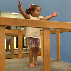 My Gym - Not sure what she's doing but when she first started My Gym!