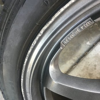 JB's Mobile Wheel Repair - Before shot of the seriously gouged rim - Wheel & Rim Repair Near Me JB's Mobile Wheel Repair - Before shot of the seriously gouged rim - Wheel & Rim Repair Near Me