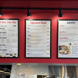 Menu boards