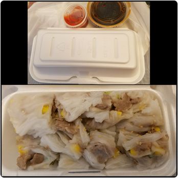 Joe's Steam Rice Roll - (Small) Beef rice roll with corn and scallion - Dim Sum Near Me - Flushing, New York
