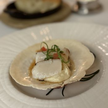 Dry Creek Kitchen - January Tasting Menu Seared Dayboat Scallop CAULIFLOWER, MOUNTAIN ROSE APPLE, VANILLA BEAN - New American Near Me - Healdsburg, California