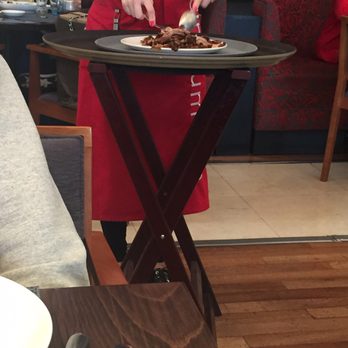 Tse Yang Dimsum Club - The waitress is preparing our crispy duck - Asian Fusion Near Me - Marbella, Massachusetts