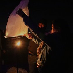 The Lights Fest - Lantern was so moist that it was hard to open it without ripping