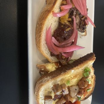 Tandem American Eatery - Short rib toast and bacon toast. - Beer Bar Near Me - Tucson, Arizona