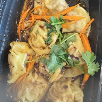 Dumpling Panda - Spicy dumplings -  love the sauce - not that spicy but nigh tingle your tongue - Chinese Near Me - Miramar, Florida