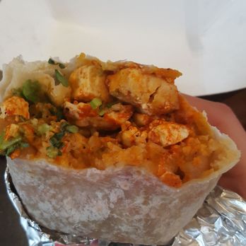 Oli's Tacos - Tofu burrito, no rice, no cheese.  Vegan perfection!! - Tacos Near Me - Montclair, California