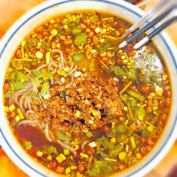 Zui Xiang Yuan - Spicy Sweet Potato Pho (basically hot & sour vermicelli w/ soup) - Szechuan Near Me - Alhambra, California