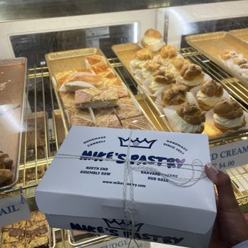 Mike's Pastry - The inside and the box - Bakeries Near Me - Boston, Massachusetts Mike's Pastry - The inside and the box - Bakeries Near Me - Boston, Massachusetts