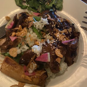Beatrix - Vegetarian wild mushroom  teriyaki. Brand new menu item. DELISH - Coffee & Tea Near Me - Oak Brook, Illinois