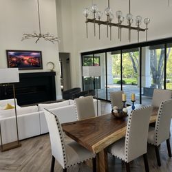 Crescent House Furniture and Accessories - Stunning live edge table is the perfect  piece to complete this room