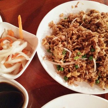 Sun Wah Bar-B-Que - Duck Fried Rice (pickled veggies on the side) - Barbeque Near Me - Chicago, Illinois