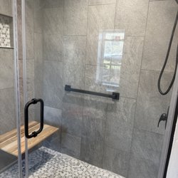 ARK Home Improvements - Walk in shower by Les Moser at Ark Home Improvements. He does beautiful work!