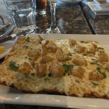 Le P'tit Fusion Tapas and Bar - Butter Chicken flatbread - Tapas/Small Plates Near Me - Bartlett, Illinois
