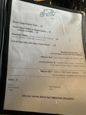 Menu photo 1 Swill Apothecafe By Blacksmiths Baltimore, MD