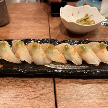Bashamichi Sushi and Bar - Halibut - Japanese Near Me - Millbrae, California
