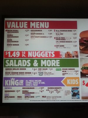 Menu photo 5 Burger King Sacramento, CA