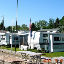 Minster RV Park - East side campers.