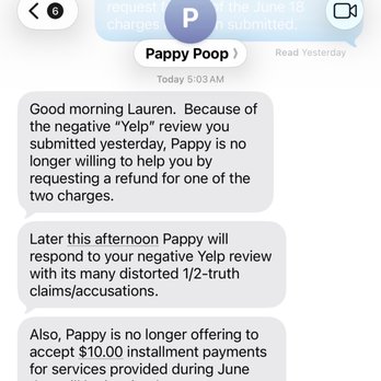 Pappy The Pooper Scooper - Refusal to honor previous off to refund due to my review. - Pet Waste Removal Near Me - Terrell, Texas