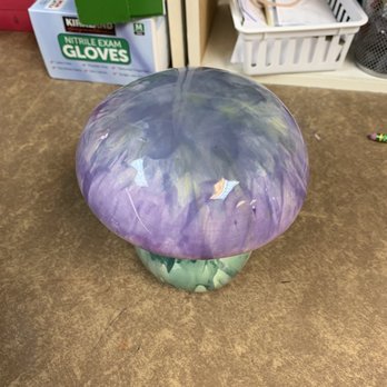 Art Attack - Mushroom for outdoor garden - Paint-Your-Own Pottery Near Me - Albuquerque, New Mexico