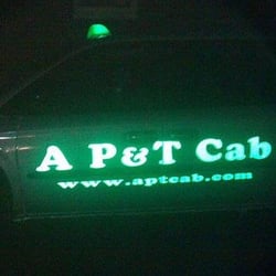 A P&T Cab LLC - A P&T Cab glowin' in the dark about RVA.