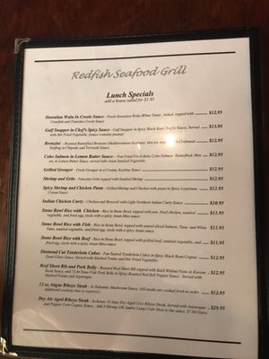 Menu photo 6 Red Fish Seafood Grill Houston, TX