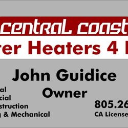 Central Coast Water Heaters 4 Less