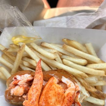Angie’s Lobster - #1 Lobster roll meal! I had to take a couple of bites before getting a picture! - Sandwiches Near Me - Phoenix, Arizona