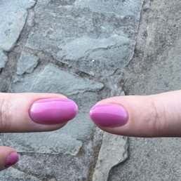 Nail size difference Nail size difference