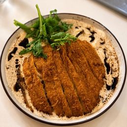 Black Garlic Creamy Katsu Pasta/Udon Black Garlic Creamy Katsu Pasta/Udon
