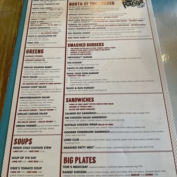 The Range Cafe - Brunch menu - Mexican Near Me - Albuquerque, New Mexico