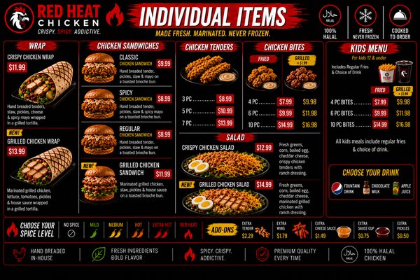 Menu photo 1 Red Heat Chicken Madison, WI