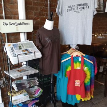 Bank Square Coffeehouse - Lots of merch! Also, lots of newspapers. - Coffee & Tea Near Me - Beacon, New York