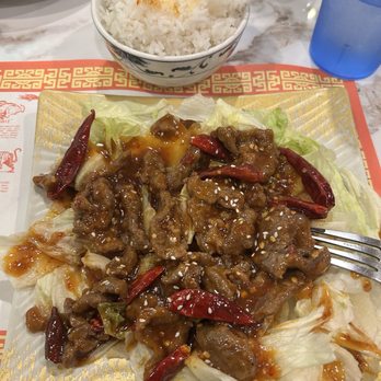 Golden Inn Restaurant - Golden Inn Beef with rice (after a couple of bites). - Chinese Near Me - Superior, Wisconsin Golden Inn Restaurant - Golden Inn Beef with rice (after a couple of bites). - Chinese Near Me - Superior, Wisconsin