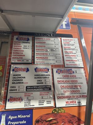 Menu photo 1 Taqueria DF Houston, TX