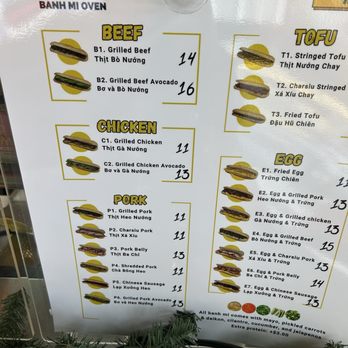 Banh Mi Oven - Menu - Vietnamese Near Me - Austin, Texas