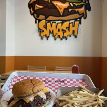 Smish Smash - OG + shoestring fries - Burgers Near Me - San Francisco, California Smish Smash - OG + shoestring fries - Burgers Near Me - San Francisco, California