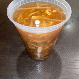 Large hot & sour soup