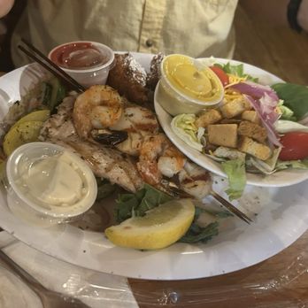 Friendly Fisherman Restaurant - Mixed Grill with Side Salad - Seafood Near Me - Madeira Beach, Florida Friendly Fisherman Restaurant - Mixed Grill with Side Salad - Seafood Near Me - Madeira Beach, Florida