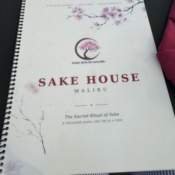 Sake House Malibu - Beautiful menu - Japanese Near Me - Malibu, California Sake House Malibu - Beautiful menu - Japanese Near Me - Malibu, California