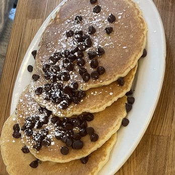Eggy's Diner Chicago - Chocolate Chip Pancakes - Breakfast & Brunch Near Me - Chicago, Illinois