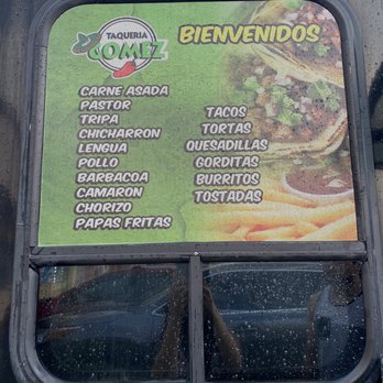 Taqueria Gomez - Menu - Food Stands Near Me - Houston, Texas
