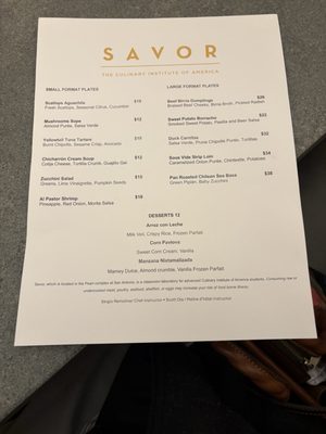 Menu photo 1 Savor San Antonio, TX