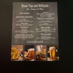 Brass Tap & Billiards - Food menu