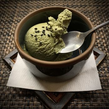 Momokawa - Matcha ice cream with black sesame seeds. - Japanese Near Me - New York, New York