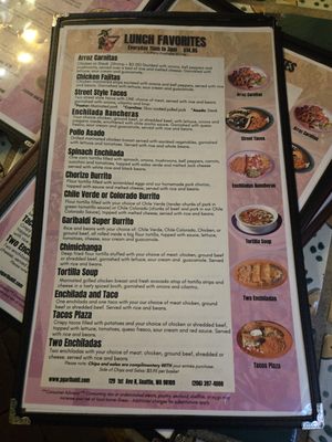 Menu photo 1 Plaza Garibaldi Seattle, WA