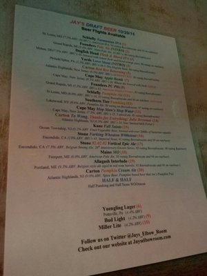 Menu photo 1 Jay's Elbow Room Maple Shade, NJ
