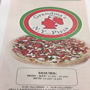 Grandma's N.Y. Pizza Suwanee - Menu - Pizza Near Me - Suwanee, Georgia