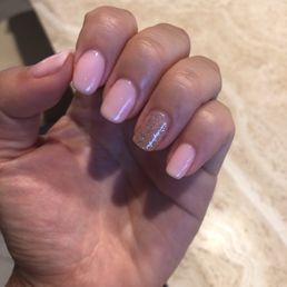 Opi gel manicure with glitter. $35