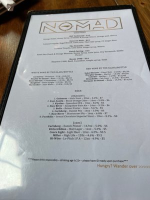 Menu photo 7 The Nomad Hillsborough, NC